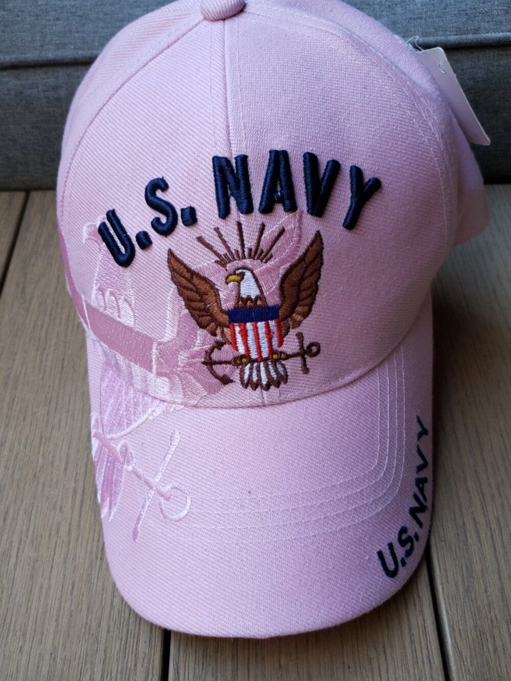 BNWT CAPS CLUB Am. Headwear No.1 pinkalicious US NAVY ballcap (OS)
